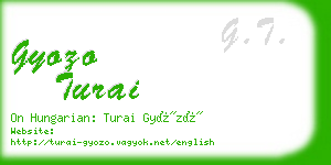 gyozo turai business card
